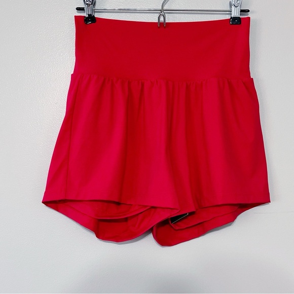 NWT Halara Softlyzero™ Airy High Waisted Shorts in Bright Red Size Medium - Picture 3 of 10